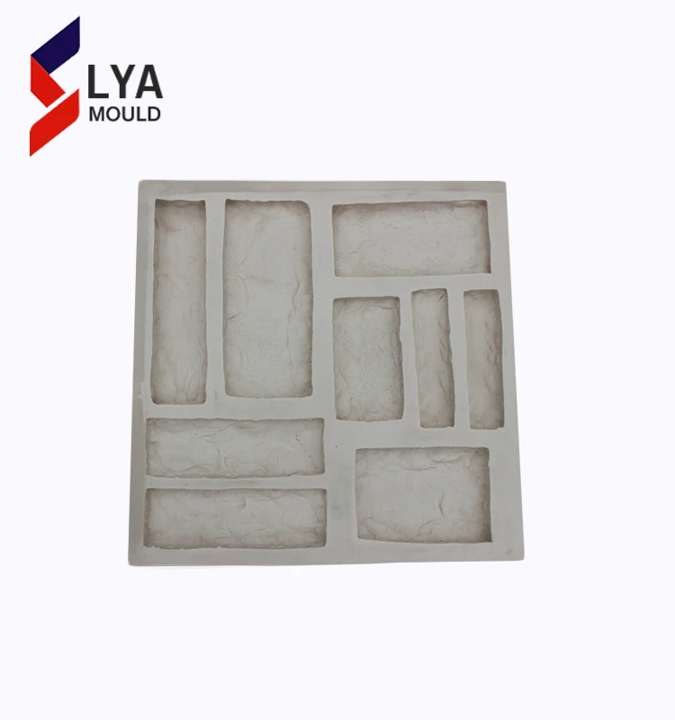 Новый дизайн, резиновые силиконовые формы для стен, плитки для бетонных стен