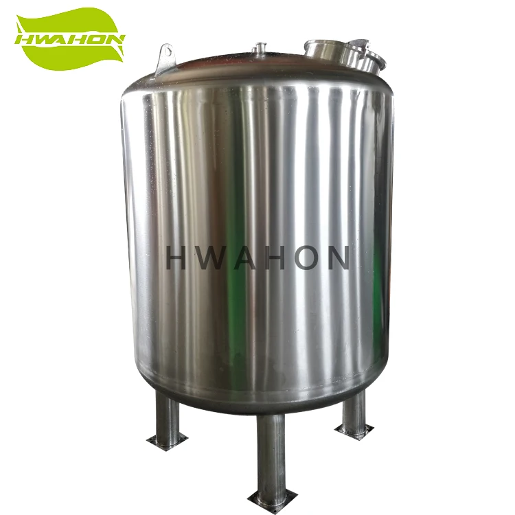 2000 Liter Water Storage Tank Stainless Steel 304/316L Vertical Type Liquid Jacket Tank