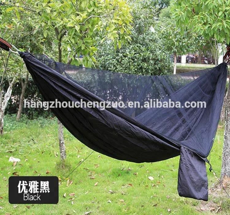 Горячая продажа анти москитный сетчатый гамак, CZD-037 двойной человек гамак с москитной сеткой, Парашютная ткань двойной гамак палатка