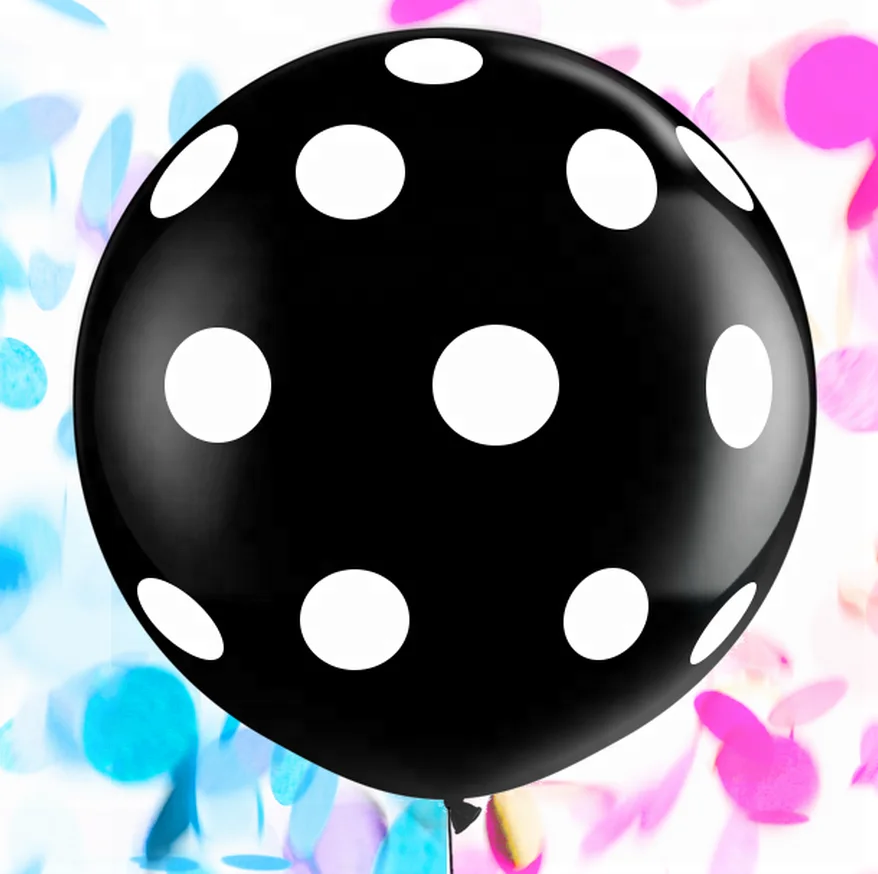 Гигантский пол раскрывает конфетти для воздушного шара