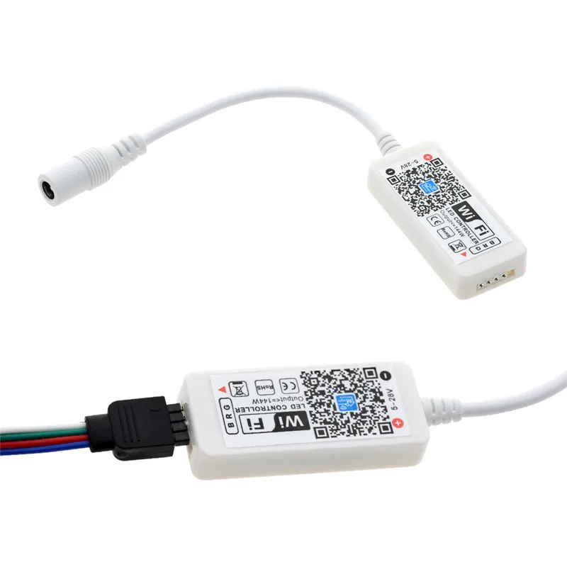 Smart phone wireless controlled SMD 5050 RGB 5m 60 leds/m wifi control multicolor full color app remote wifi led strip kit