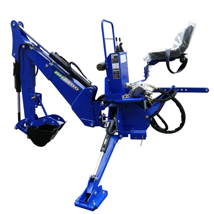 Agriculture mini tractor mounted backhoe loader
