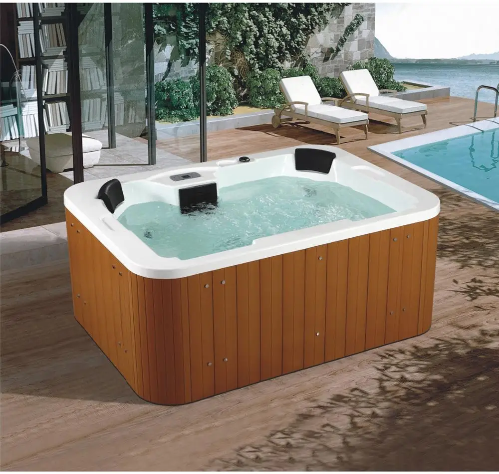 2020 new design 5 people hot tub spa cheap freestanding outdoor massage bathtub whirlpool acrylic bathtub