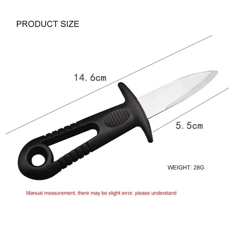 Oyster Knife with Guard Scallops Opener For Seafood Shell Opening Multi Use Pry Knives Open Oysters and Shells Directly OK304
