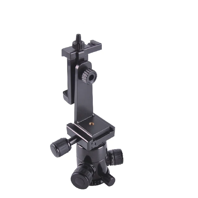 360 Degree Rotatable phone clamp manufacturer smart design cell phone clamp with 1/4' screw & L shape base