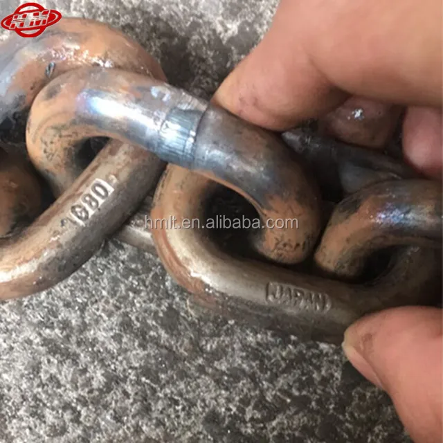 6mm EN818-2  black alloy steel grade 80 lifting chain manufacturers AG90L 22MnCrNi