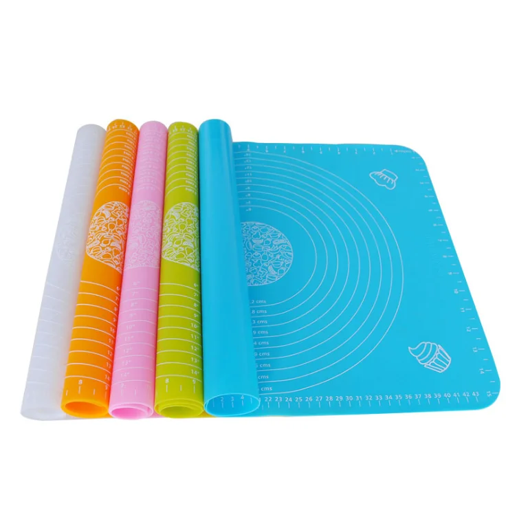 Non Stick Reusable Customized Silicone Baking Mat Fondant Silicone Pastry Mat Rolling Mat