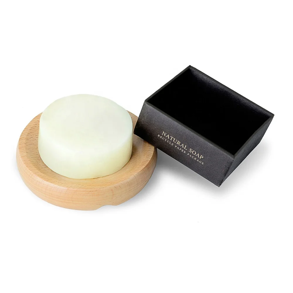 Bathroom Wooden Soap Case Holder Sink Deck Bathtub Shower Dish Round Hand Craft Natural Wooden Holder for