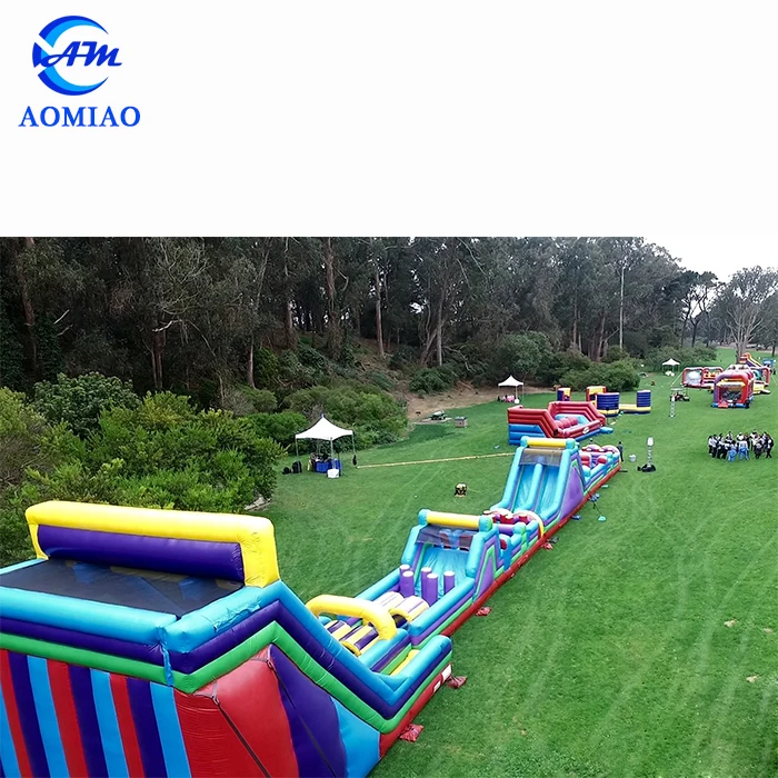 
Giant 5k outdoor inflatable obstacle course for adults 