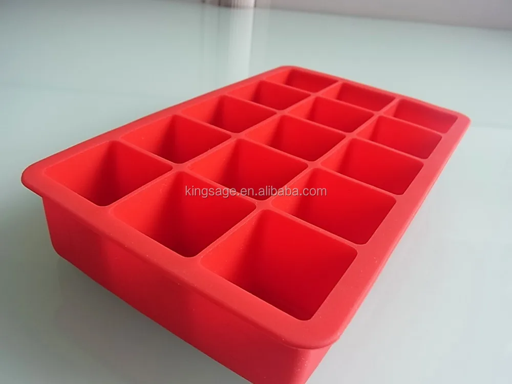 15 cube silicone ice trays,silicone ice cube trays custom logo printing, ice cube mold