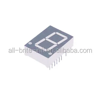 Low power consumption 0.8 inch 1 digit 7 segment digital led white number display