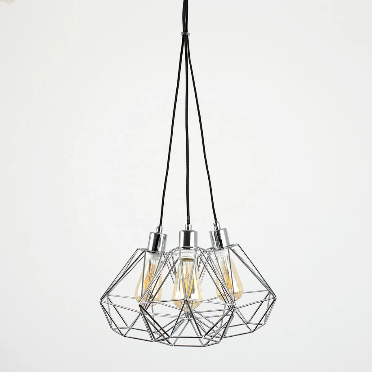 
Eyre 3-Way Pendant in Chrome with Diablo Shades in Chrome 