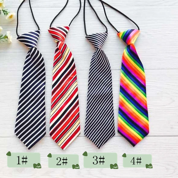 Wholesale ties widely use for kids customized stripe satin children and kids wedding charisma ties