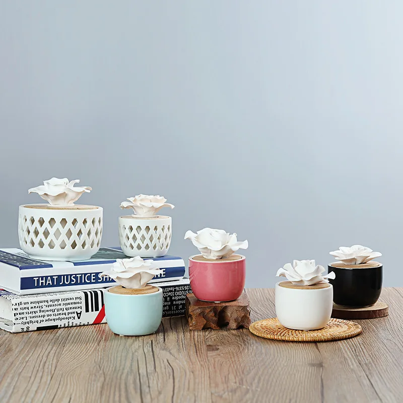 High Quality Scented ,Ceramic Fragrance Diffuser With Sticks,Gift Box Reed Aroma Diffuse