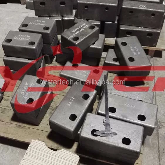 Cast Nihard 4 billets/liners for Feeding Chute liner protection 55-60HRC