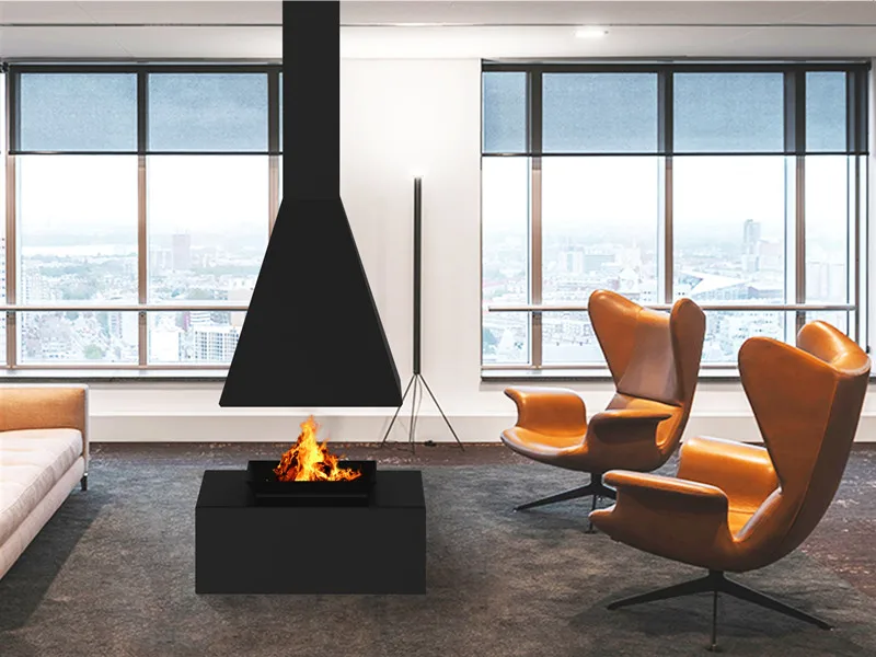 Hanging fireplace French style Ceiling mounted  ,wood stove modern