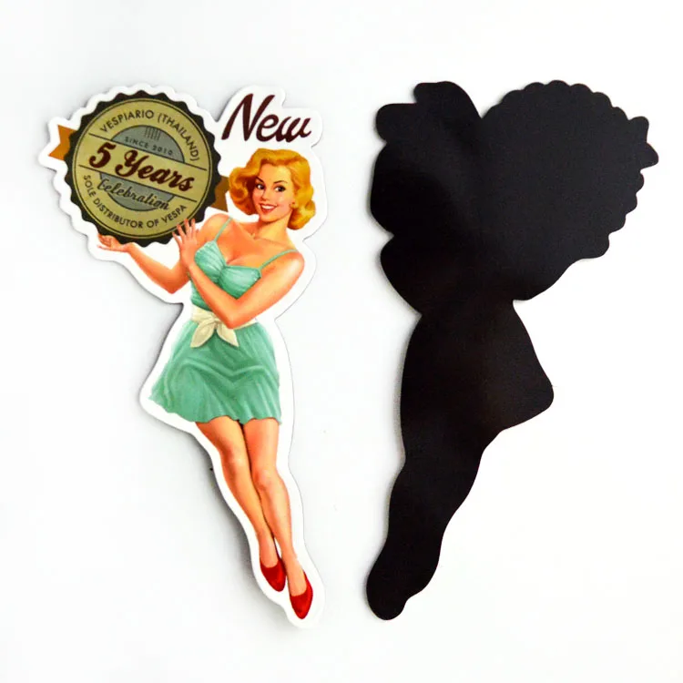 Оптовая продажа, ретро, забавный, креативный, Пользовательский логотип, печать, магнит на холодильник, магнитная наклейка на холодильник для сувенирной рекламы