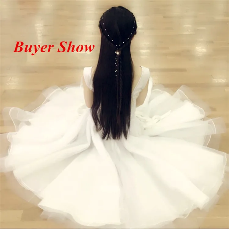 Лидер продаж, женское платье для соревнований на заказ, Белое Бальное Платье