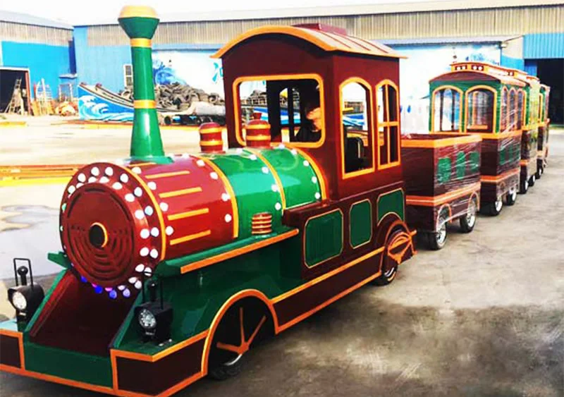 backyard amusement adult rides tourist trackless train for sale