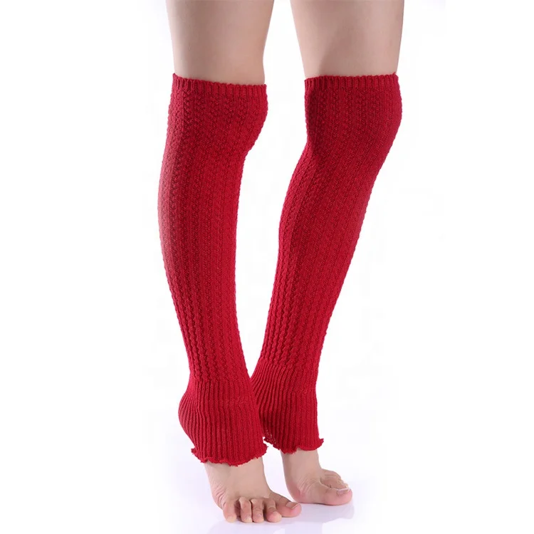 
Flouncing Over Knee High Long Yoga Sleeves Leg Warmer For Woman And Girl 