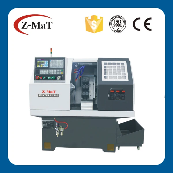 SH30B Zmat cnc lathe machine with C axis and live tooling as option