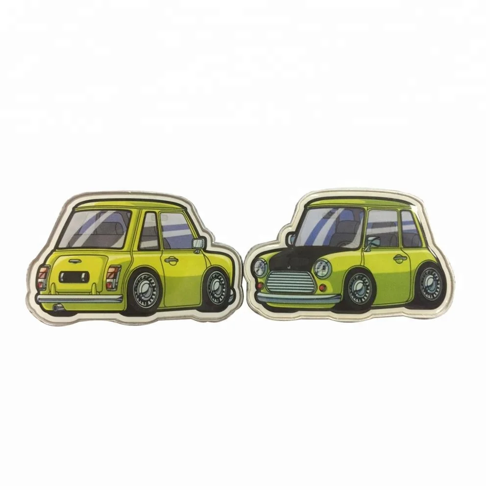 Metal fridge magnet wholesale custom cheap car shape souvenir stainless steel material metal fridge magnet