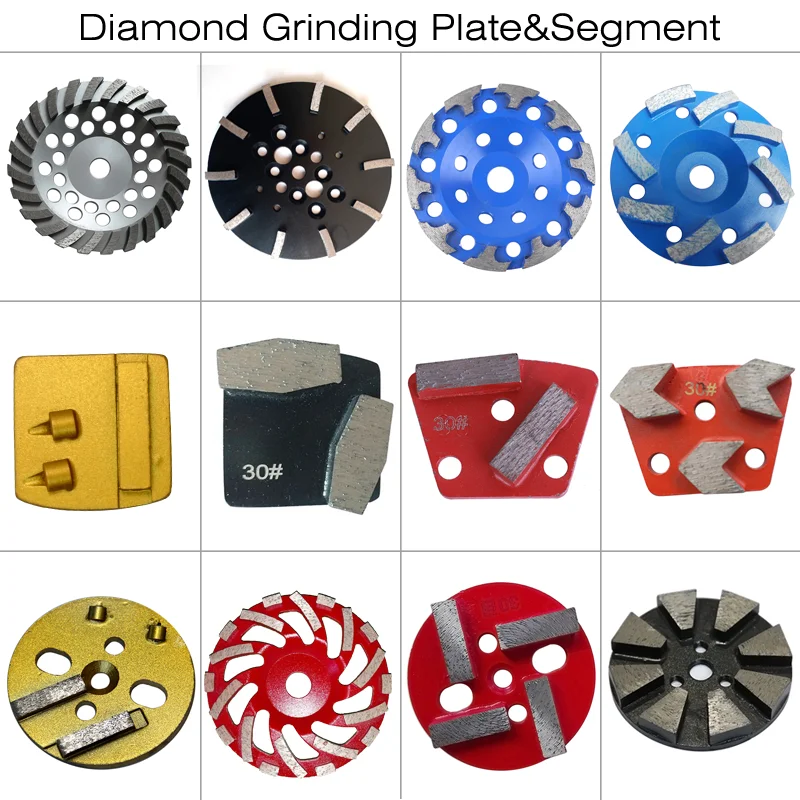 Trapezoid Grinding Pad PCD Disc Abrasive Disc,diamond Grinding Shoe/plate Diamond and PCD 65 Mn for Concrete Floor
