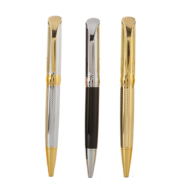 Luxury Golden Pen Color Gel Ink Roller Pen Metal Ball  Pen for Business Gift