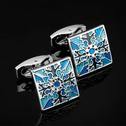 Marlary Factory Custom Fashion High Quality Enamel Souvenir Cufflinks For Mens Shirts