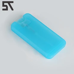 Colorful flat bottom perfume atomizer plastic perfume sprayer bottle 20ml