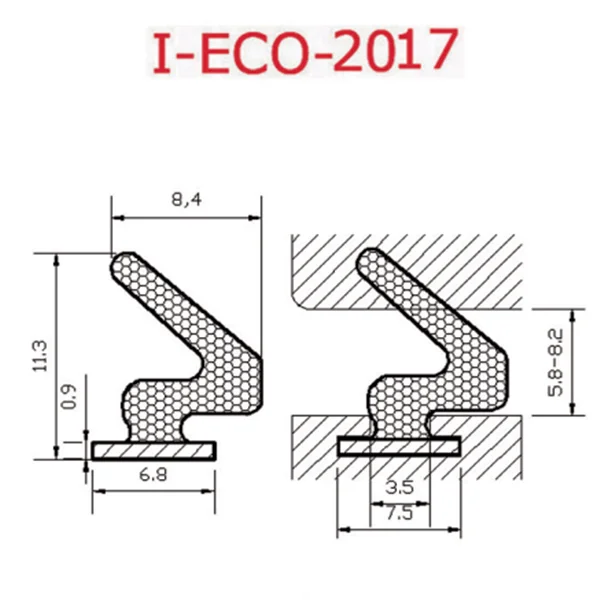 Impact resistance aluminum door sealing profiles production unit