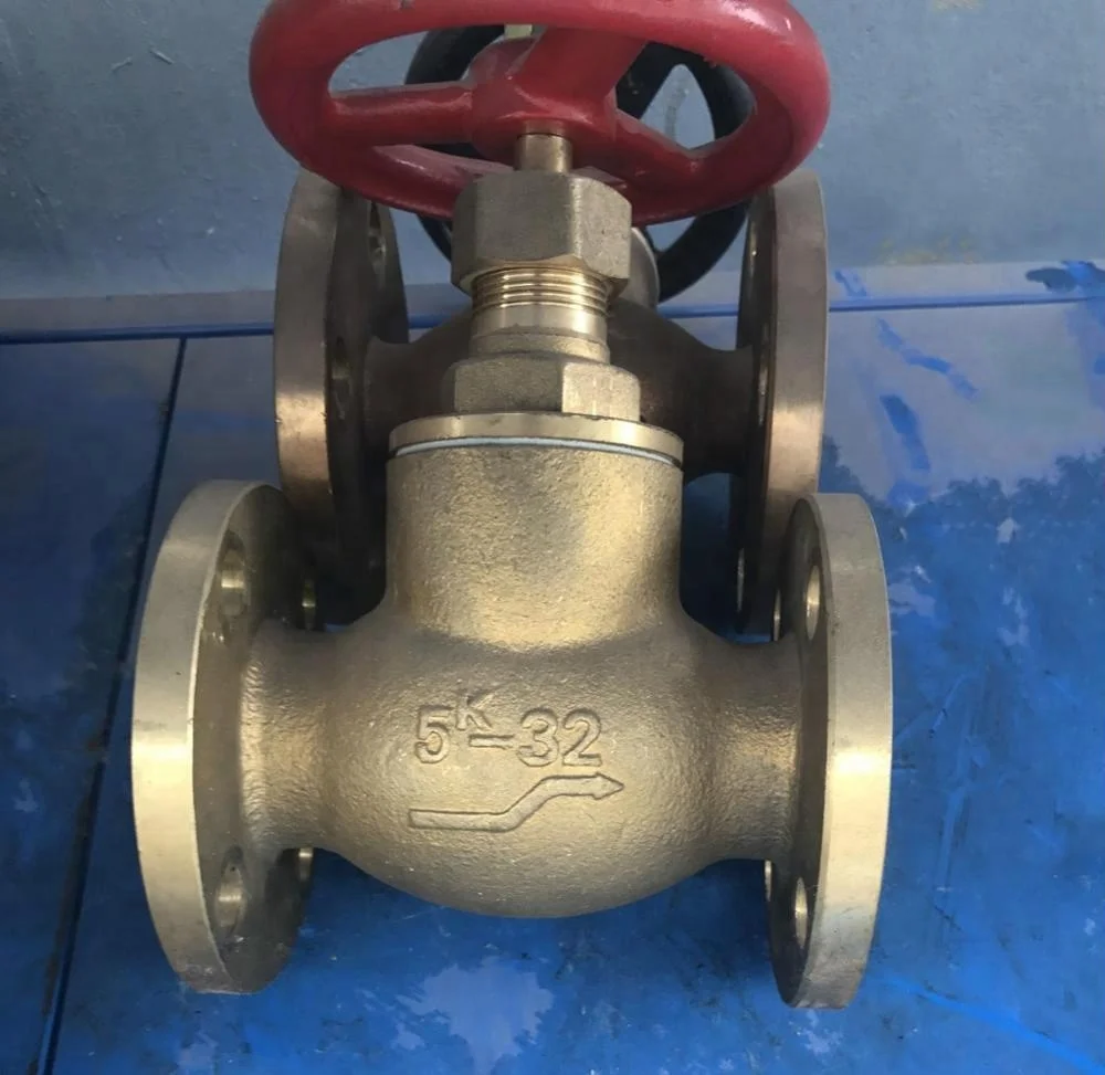 JIS Marine Globe Check Valve F7411 5K Union Bonnet