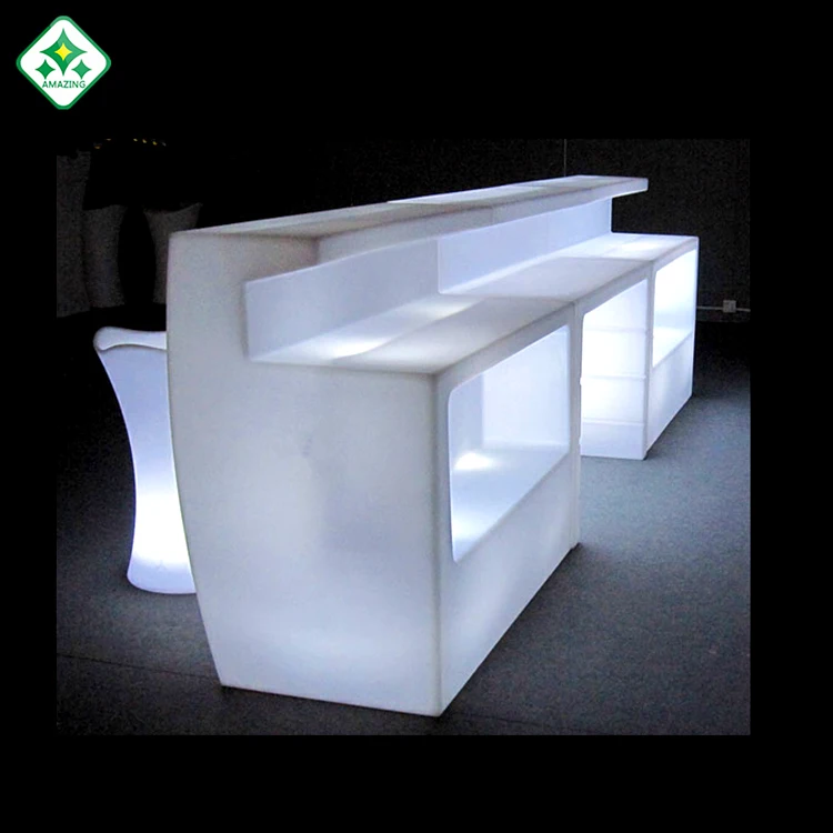 
luminous cocktail table , glow mobile cocktail bar counter, led portable cocktail bar 
