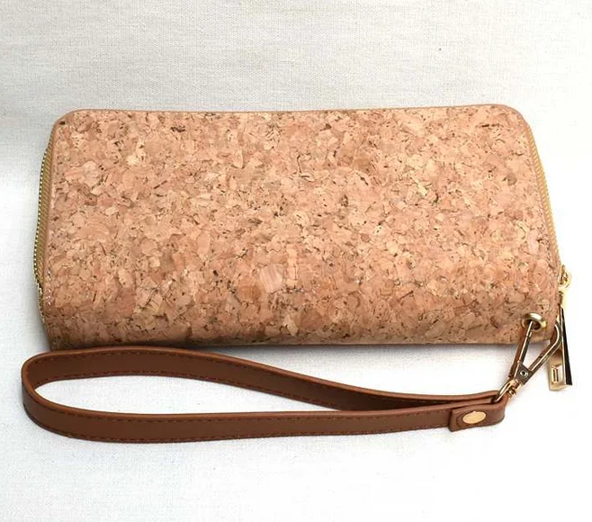 Natural Cork Leather Wallet for Men Clutch Wholesale