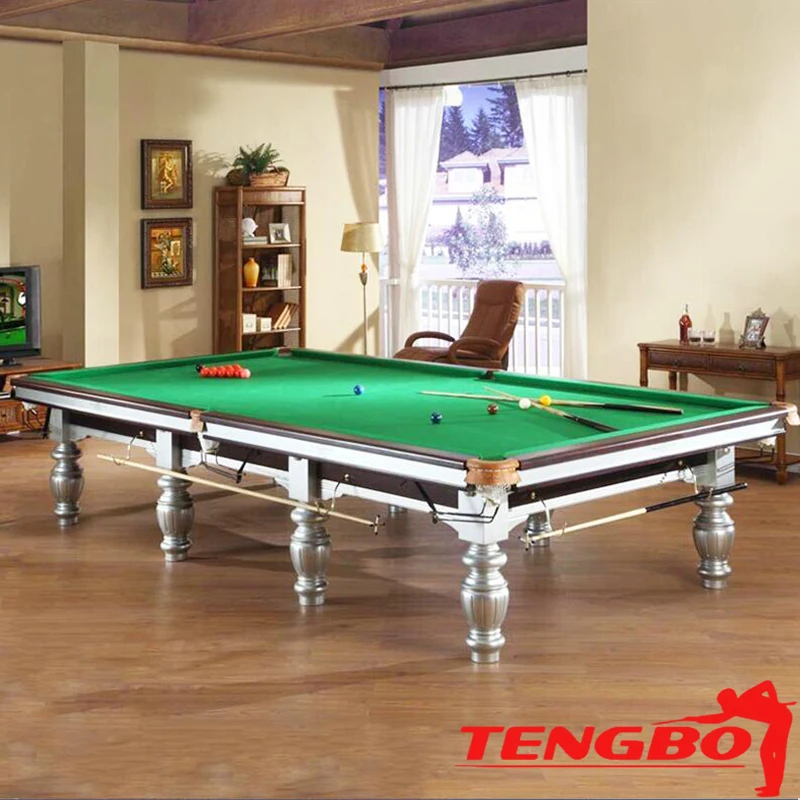 Factory hot sale English billiard 12ft snooker table for sale