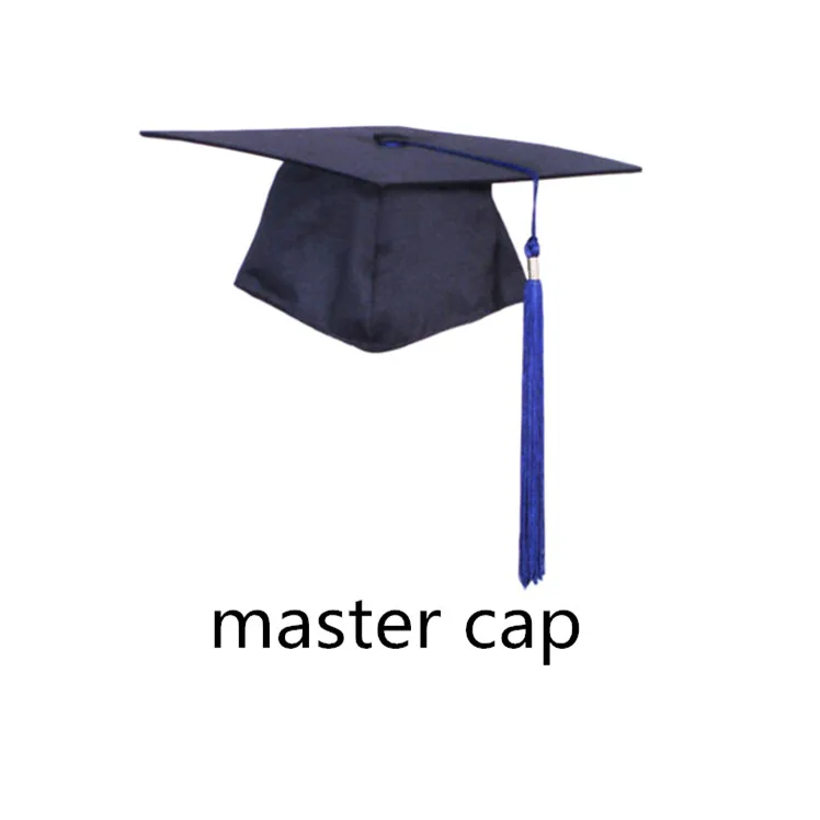 2019 unisex adult matte graduation dress up hat black bachelor cap with tassel adjustable graduation cap