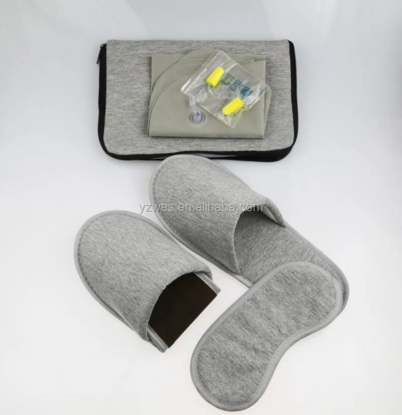 Небольшая сумка на молнии с маской для глаз и заглушкой для ушей, рекламный Дорожный комплект