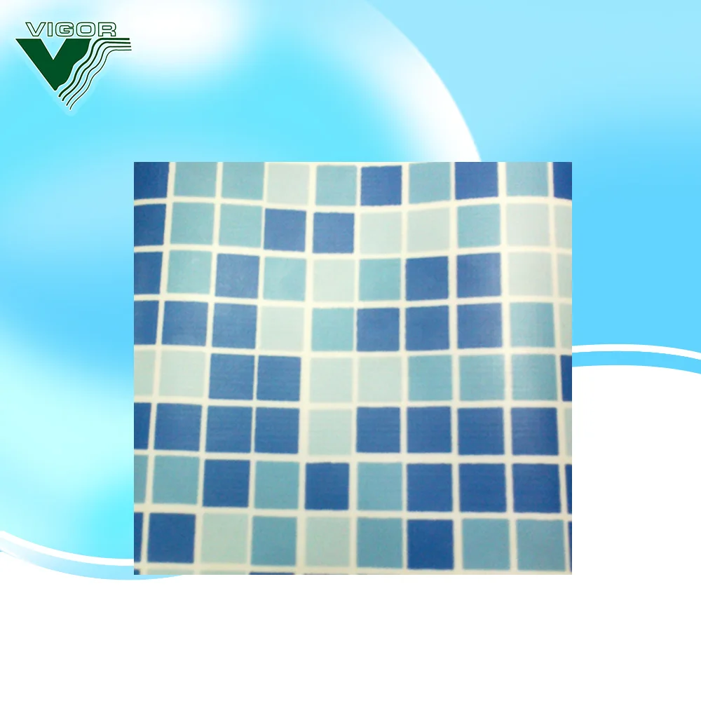 High Quality Non-slip Vinyl PVC Liner by UV Rays for Swimming Pool
