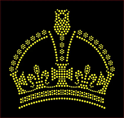 I am a daughter of King Crown Hot Fix Motif Rhinestone