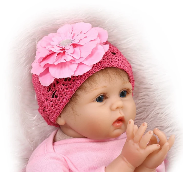 NPK reborn doll with soft real gentle touch handmade  doll silicone vinyl lifelike baby Christmas Gift sweet baby