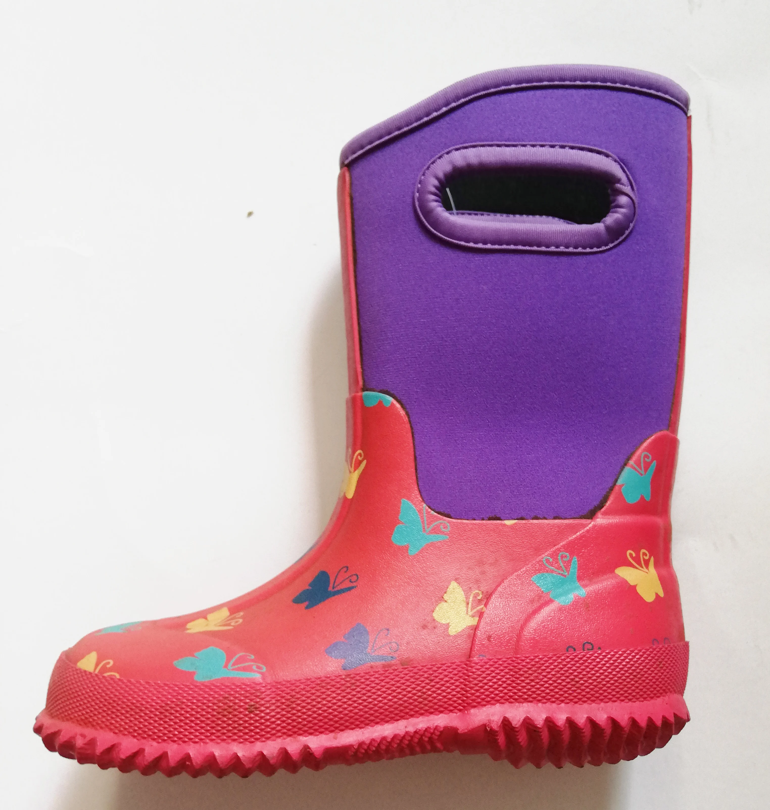 
outdoor sports kids wellies neoprene rubber rain boot 