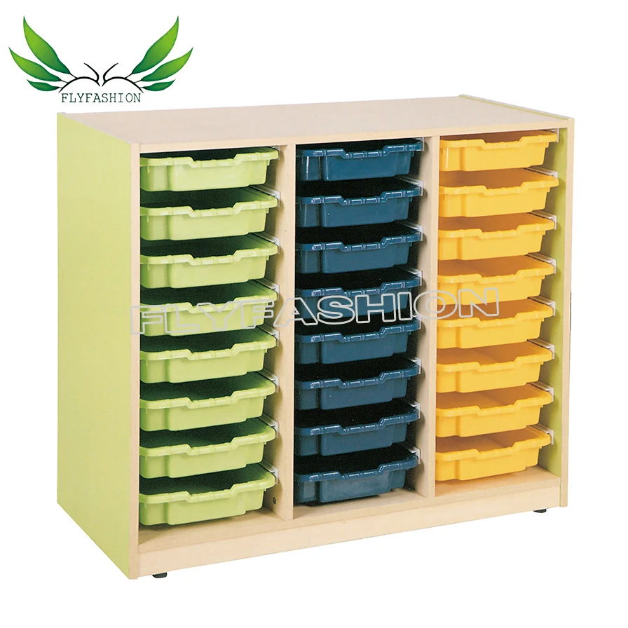 
Preschool/ Daycare Furniture wooden toy storage cabinet for kids 
