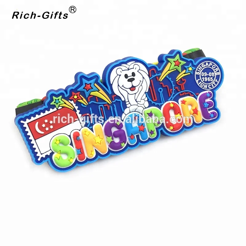 
Wholesale Custom Soft Rubber Fridge Magnet For Singapore 