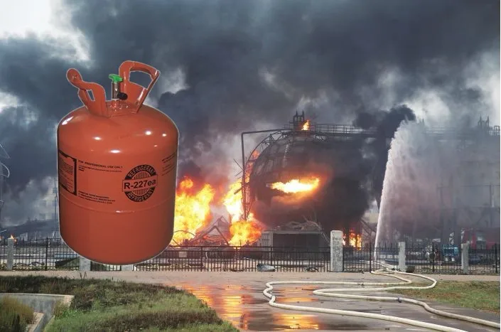 
99.8% purity gas hfc227ea for fire extinguisher use 