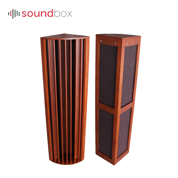Wooden QRD acoustic sound absorption diffusion wall corner panel for wall board ceiling room