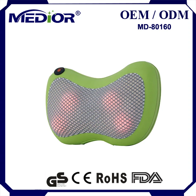 Уход за здоровьем, массажер для шеи, подушка для массажа шиацу с подогревом, лучший массаж шеи