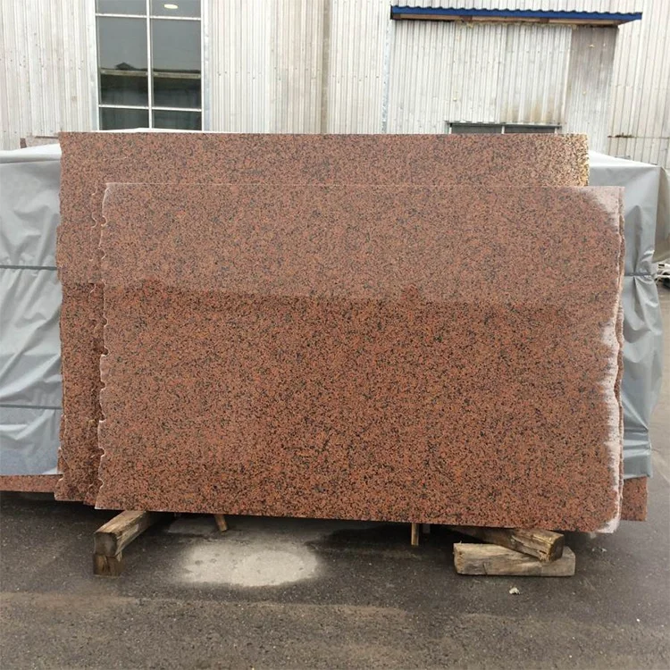 
Ukraine hammered polished monument stone natural cheap grey rose granite slab stone 