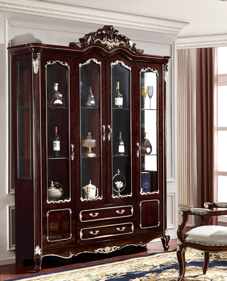 Мебель для спальни из массива дерева Роскошная Европейская кровать большого размера