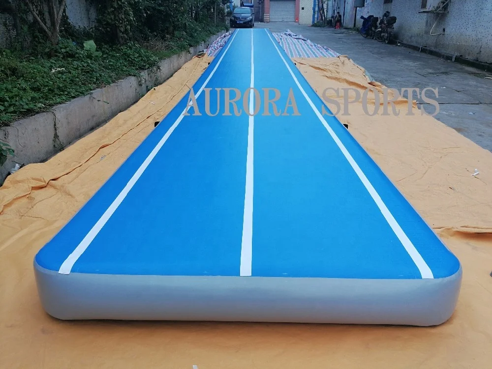 high quality cheap inflatable air track 6x2 m as baby play mat gym