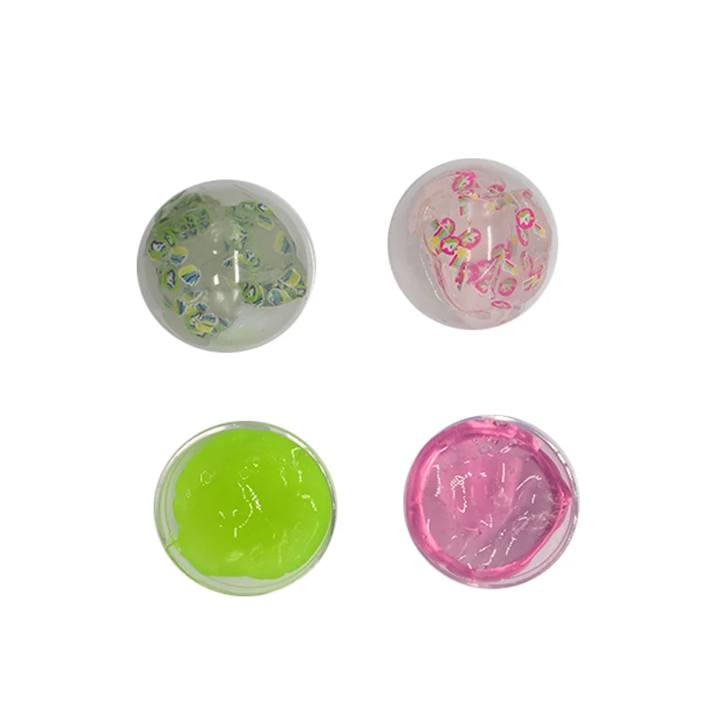 5cm Capsule Coloring Soft Unicorn Double Crystal Putty Slime Jelly Toy for Kids